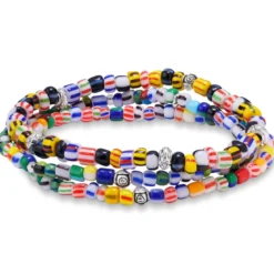 Amalfi | Trio Colorway zestaw 3 bransoletek ze szklanych koralików