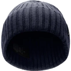 Arctic | Granatowa czapka beanie z mieszanki wełny i dzianiny prążkowanej