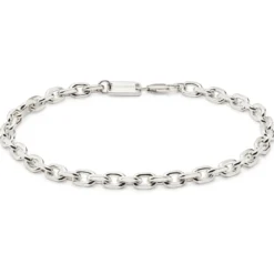 Argentia | Bransoletka typu cable 6 mm z surowego srebra 925 bez powłoki