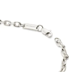 Argentia | Bransoletka typu cable 4 mm z surowego srebra 925 bez powłoki