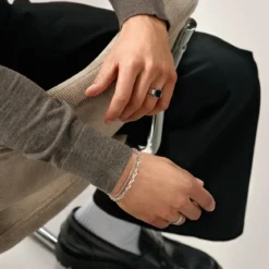 Argentia | Bransoletka typu cable 2 mm z surowego srebra 925 bez powłoki