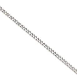 Argentia | Bransoletka typu curb 2 mm z niepowlekanego srebra próby 925