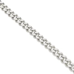 Argentia | Bransoletka typu curb 4 mm z niepowlekanego srebra próby 925