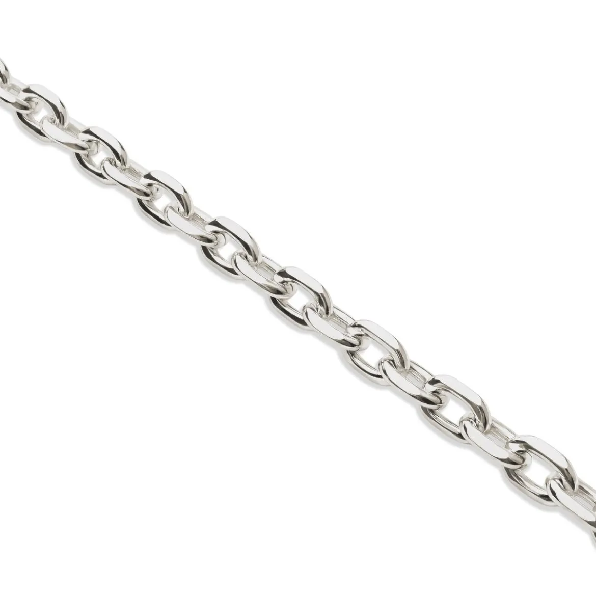 Argentia | Naszyjnik typu cable 4 mm z niepowlekanego srebra próby 925