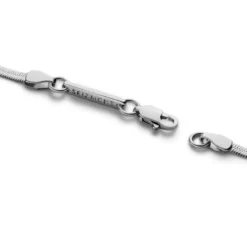 Argentia | Próba 925 | 2 mm rodowana srebrna bransoletka jodełka