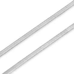 Argentia | Próba 925 | 2 mm rodowana srebrna bransoletka jodełka