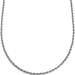 Argentia | Próba 925 | 4 mm rodowany srebrny naszyjnik linka