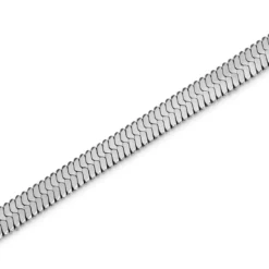 Argentia | Próba 925 | 4 mm rodowany srebrny naszyjnik jodełka