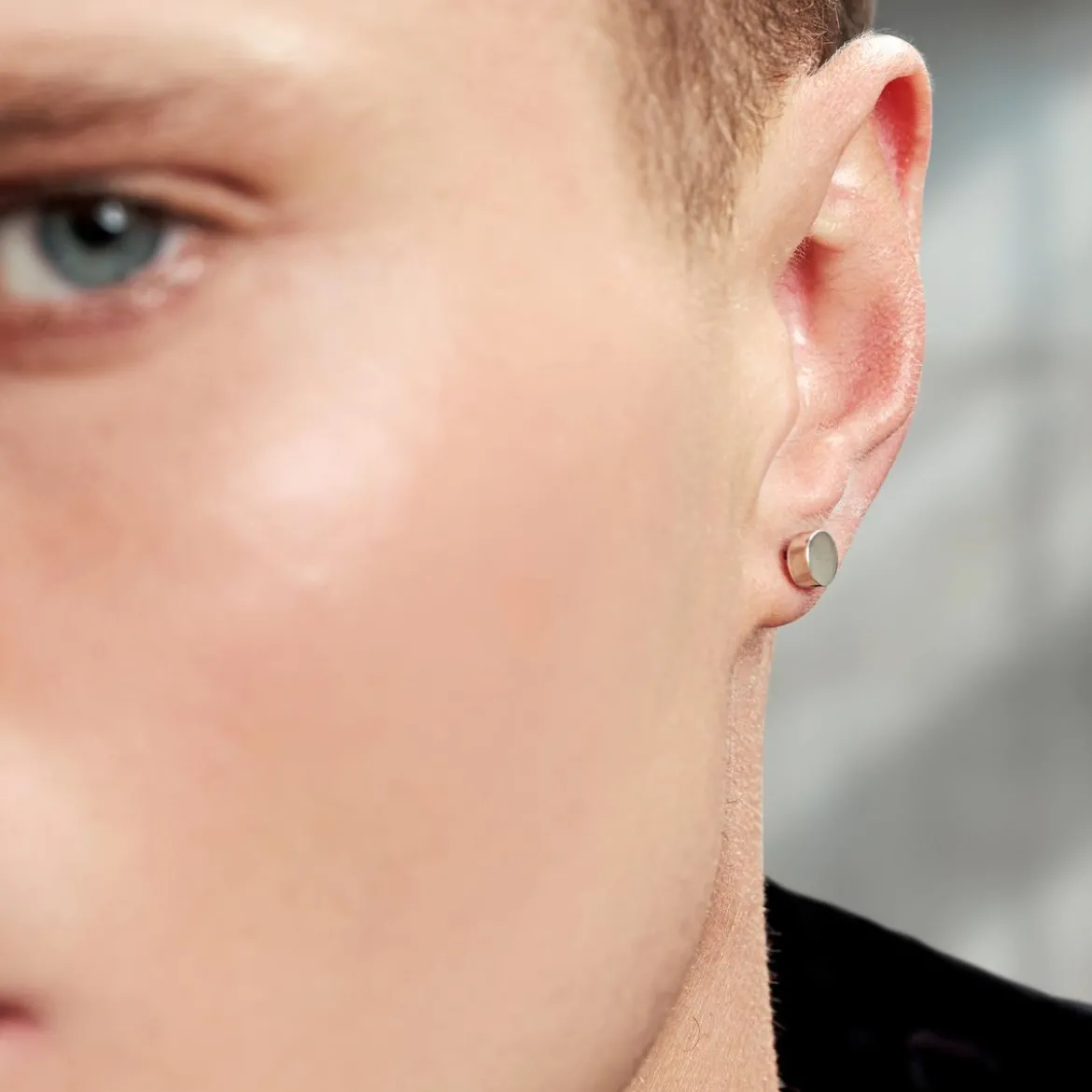 Argentia | Próba 925 | Płaski 6 mm rodowany srebrny oszukany wkręt plug