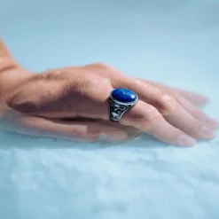 Atlantis | Sygnet z lapis lazuli