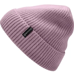 Baltic | Fioletowa prążkowana czapka beanie z akrylu
