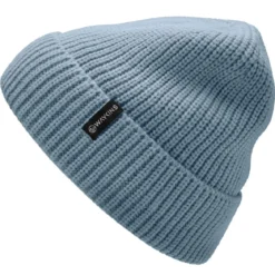 Baltic | Niebieska prążkowana czapka beanie z akrylu