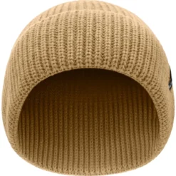 Baltic | Piaskowa prążkowana czapka beanie z akrylu