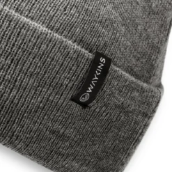 Baltic | Szara cienka czapka beanie z akrylu