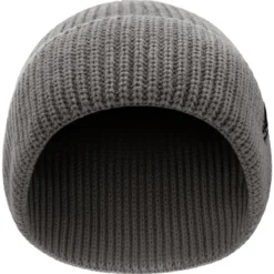 Baltic | Szara prążkowana czapka beanie z akrylu