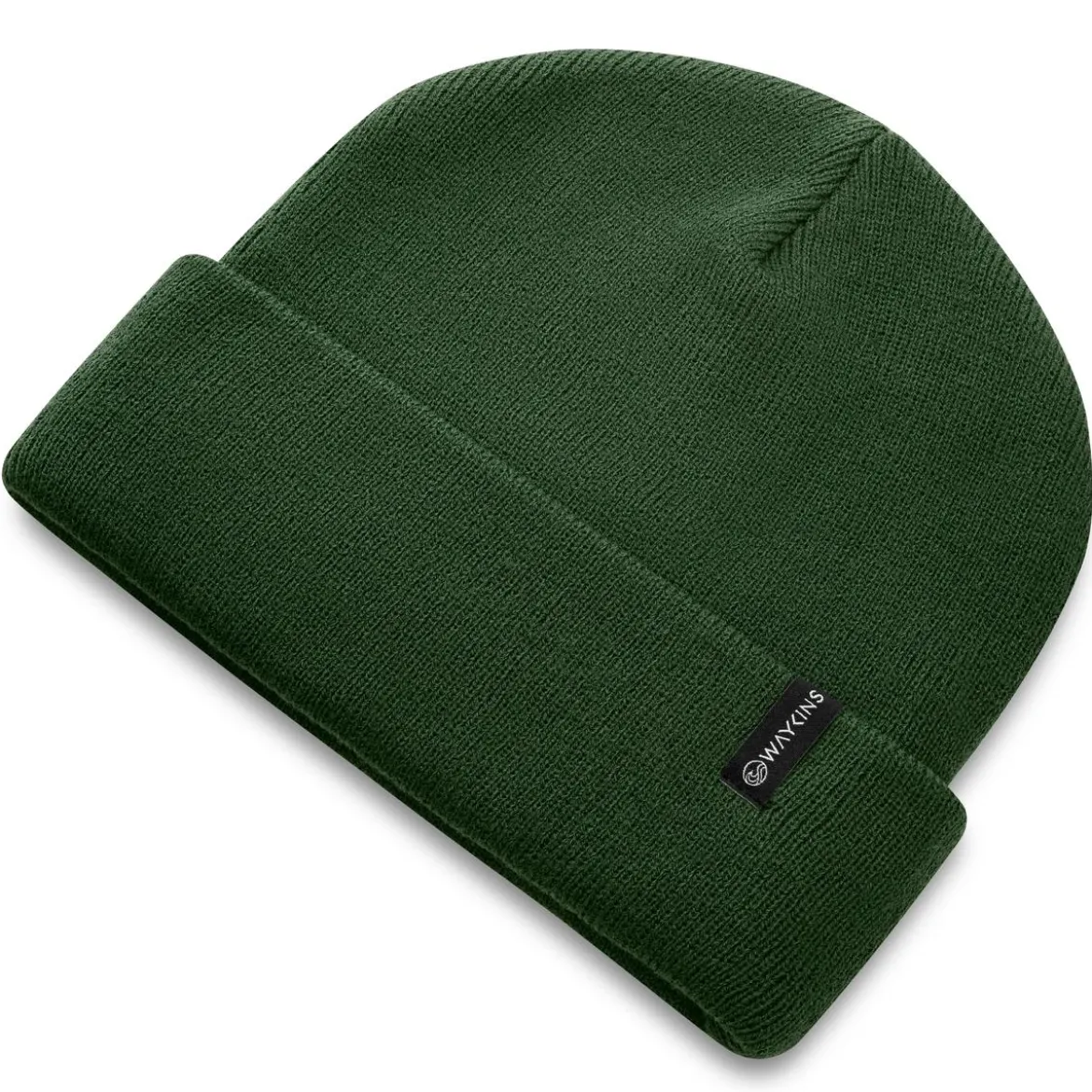 Baltic | Zielona cienka czapka beanie z akrylu