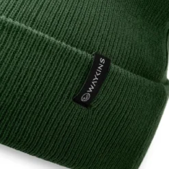 Baltic | Zielona cienka czapka beanie z akrylu