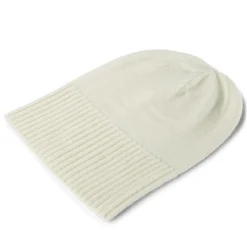 Biaława czapka beanie z wełny merynosa Kaleb Kane