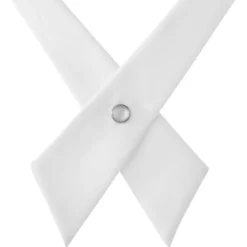 Biały krawat krzyżowy