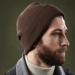 Brązowa czapka beanie Kai Kane