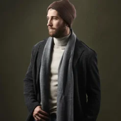 Brązowa czapka beanie Kai Kane