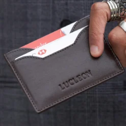 Brązowe etui na karty Bruce