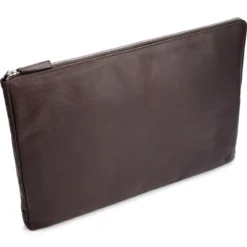 Brązowy skórzany rękaw na laptopa Montreal