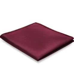 Burgundowa poszetka rypsowa