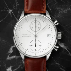 1844 Chronograph | Stal chirurgiczna i biały