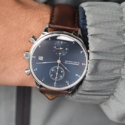 1815 Chronograph | Stal chirurgiczna & promienisty niebieski