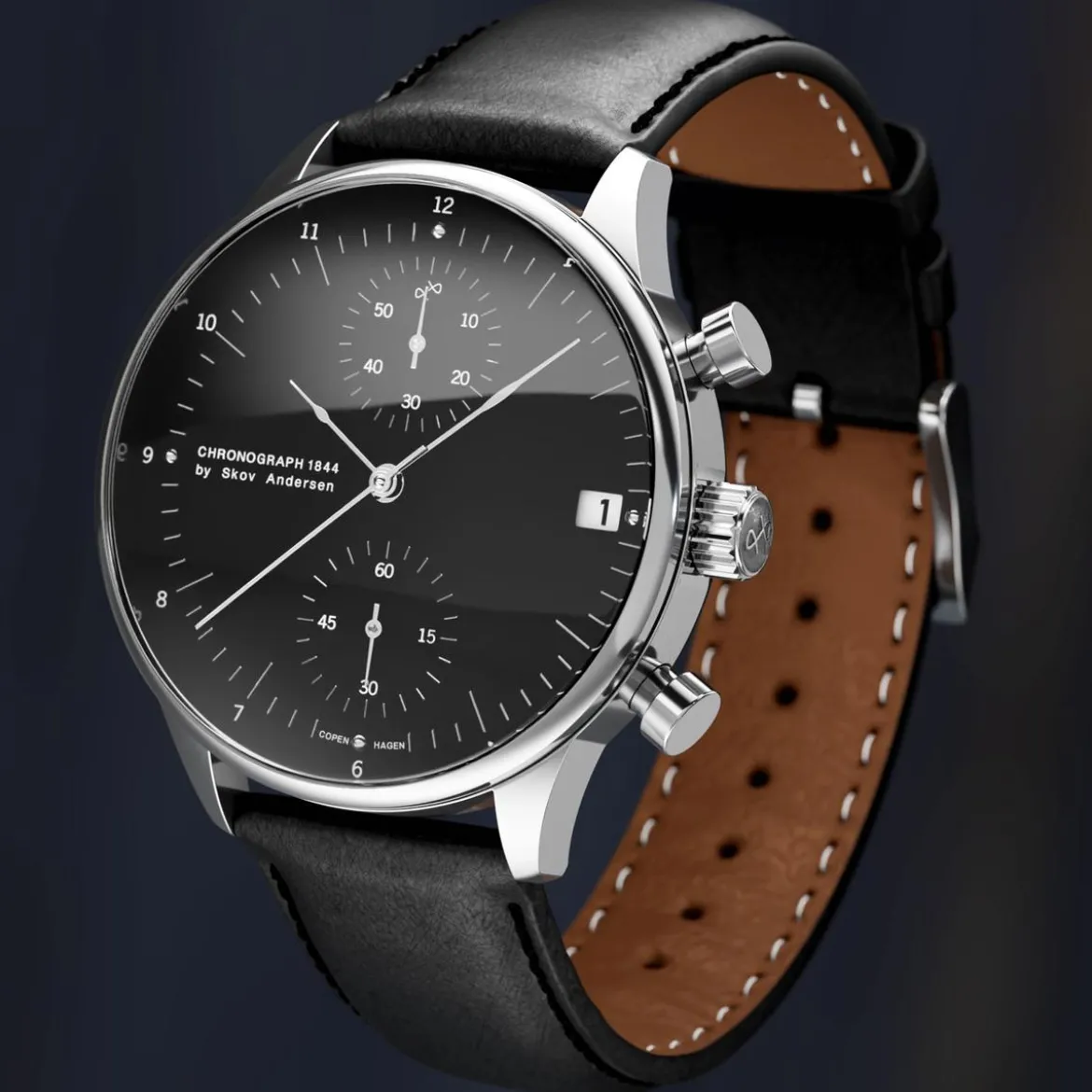 1844 Chronograph | Stal i czarny