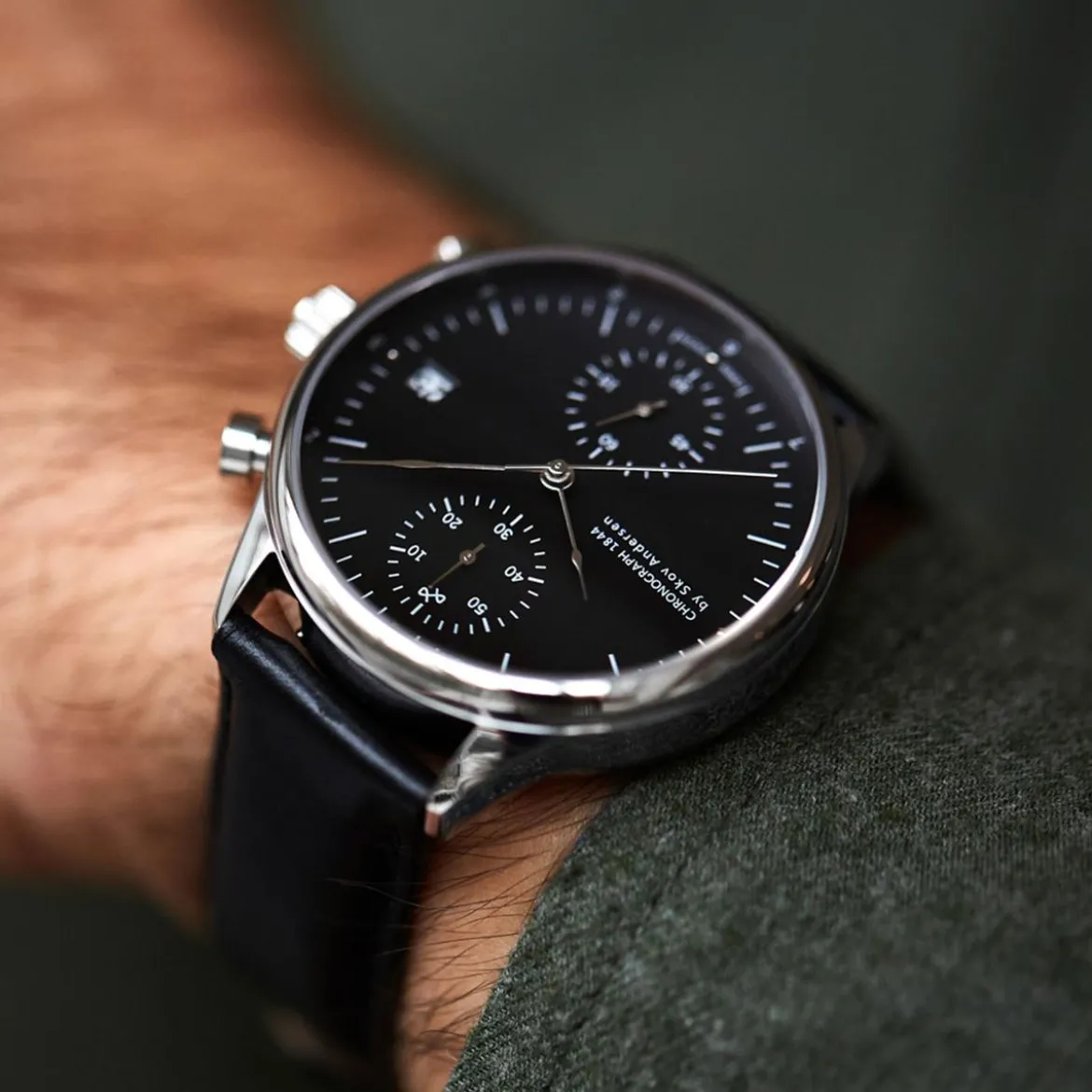 1844 Chronograph | Stal i czarny