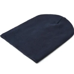 Ciemnogranatowa lekka beanie z bawełny organicznej Kyler Kite
