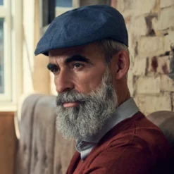 Ciemnogranatowy kaszkiet Marcello Moda