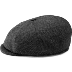Ciemnoszara czapka gazeciarza Malboy Moda