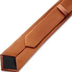 8 cm koniakowy krawat rypsowy
