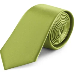 8 cm morskozielony krawat satynowy