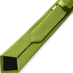 8 cm morskozielony krawat satynowy