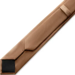6 cm piaskowy wąski krawat rypsowy