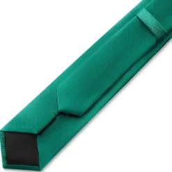 8 cm szmaragdowozielony krawat rypsowy