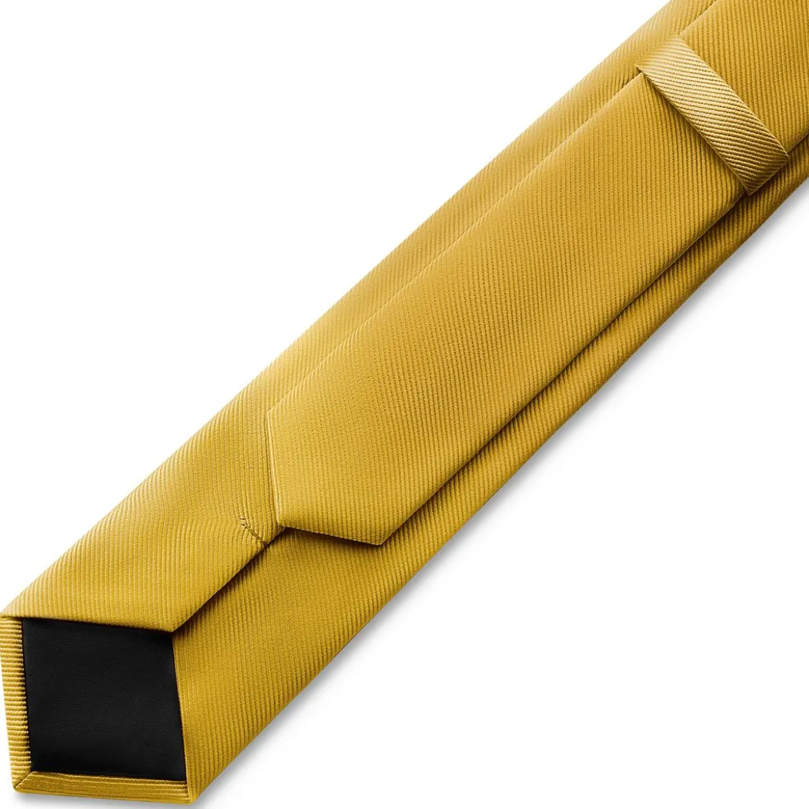 8 cm złocisto-brązowy krawat rypsowy