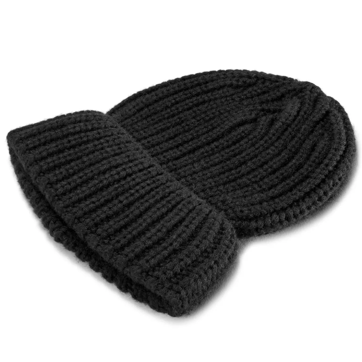 Czarna masywna dzianinowa czapka beanie Fee Montagna