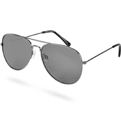 Czarne okulary przeciwsłoneczne Aviator Warren