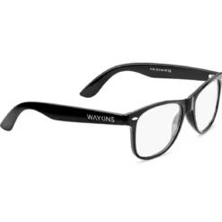 Czarne okulary retro blokujące niebieskie światło