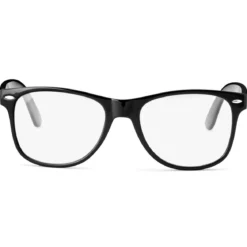 Czarne okulary retro blokujące niebieskie światło