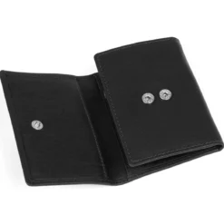 Czarne skórzane etui na klucze RFID Montreal