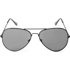 Czarno-czarne okulary przeciwsłoneczne aviator