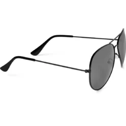 Czarno-czarne okulary przeciwsłoneczne aviator