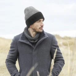 Czarno-szara czapka beanie Frencis Montagna