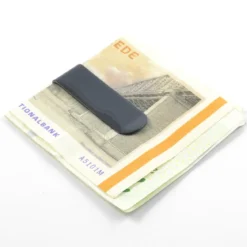 Czarny klips do banknotów ze stali nierdzewnej